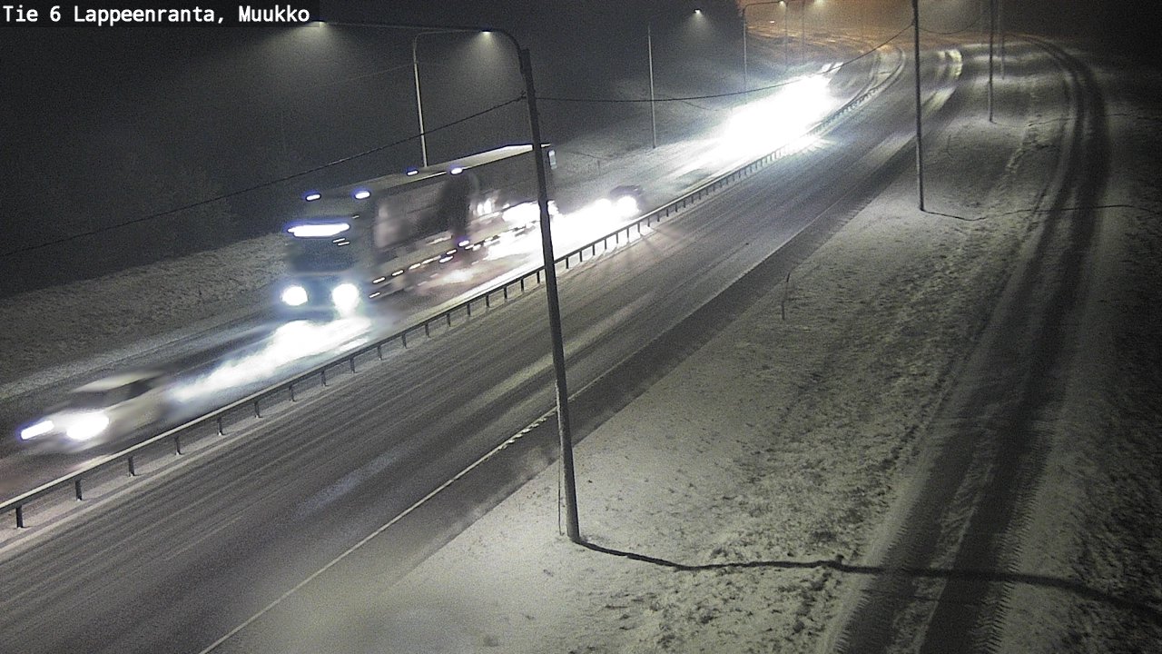 Weather Camera Image Road 6 Lappeenranta, Muukko, Lappeenranta, Etelä-Karjala