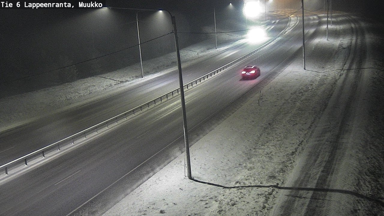Weather Camera Image Road 6 Lappeenranta, Muukko, Lappeenranta, Etelä-Karjala