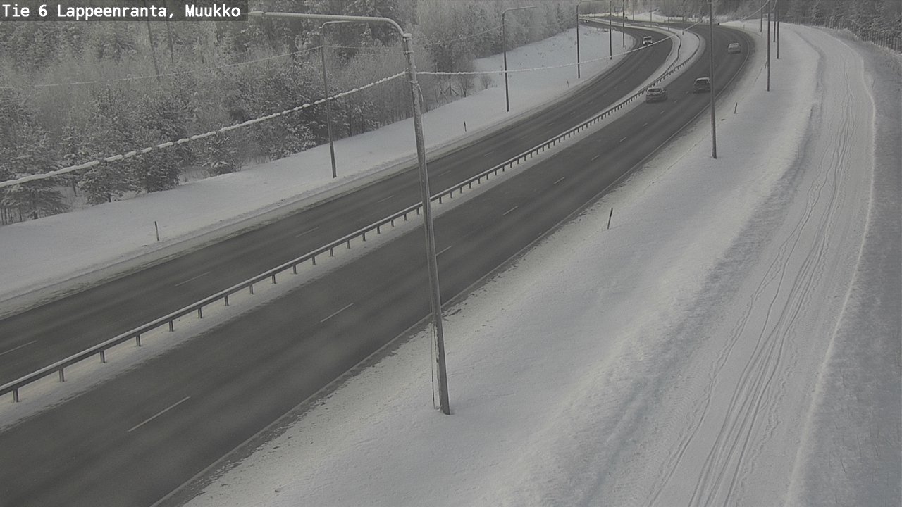 Weather Camera Image Road 6 Lappeenranta, Muukko, Lappeenranta, Etelä-Karjala