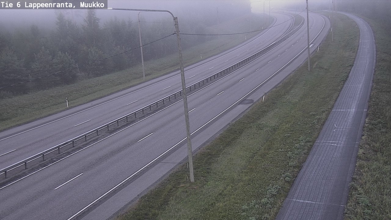 Weather Camera Image Road 6 Lappeenranta, Muukko, Lappeenranta, Etelä-Karjala