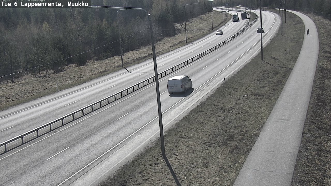Weather Camera Image Väg 6 Villmanstrand, Muukko, Lappeenranta, Etelä-Karjala