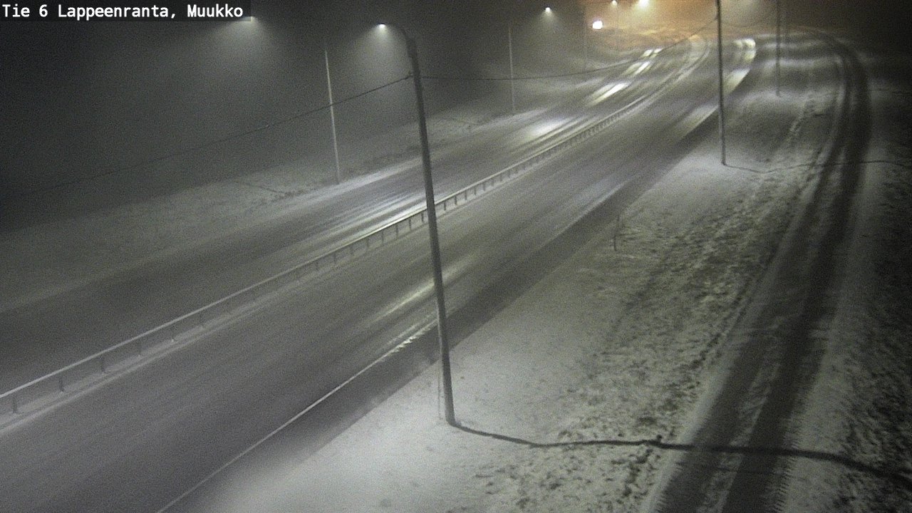 Weather Camera Image Road 6 Lappeenranta, Muukko, Lappeenranta, Etelä-Karjala