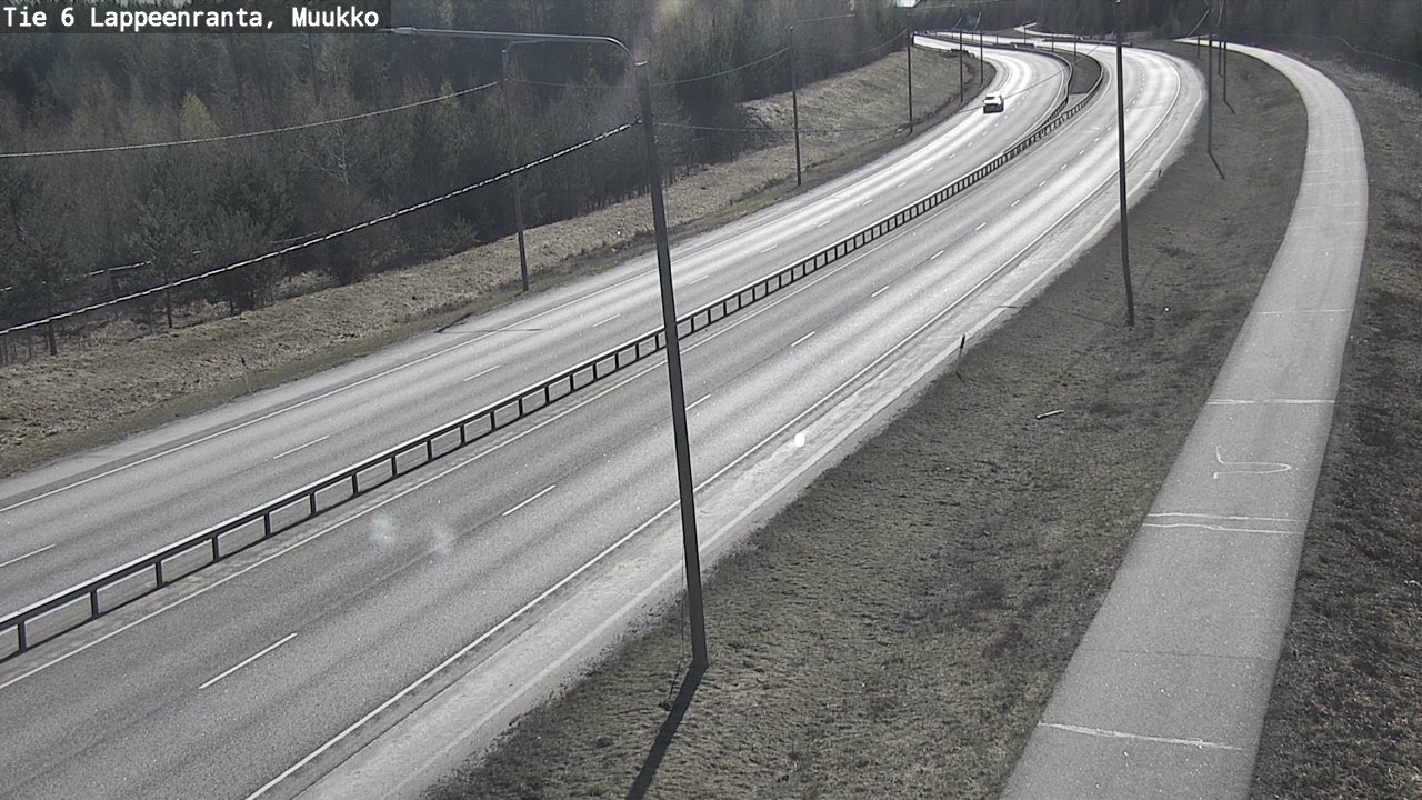 Weather Camera Image Väg 6 Villmanstrand, Muukko, Lappeenranta, Etelä-Karjala