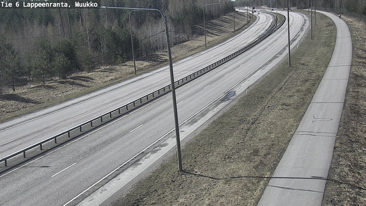 Weather Camera Image Väg 6 Villmanstrand, Muukko, Lappeenranta, Etelä-Karjala