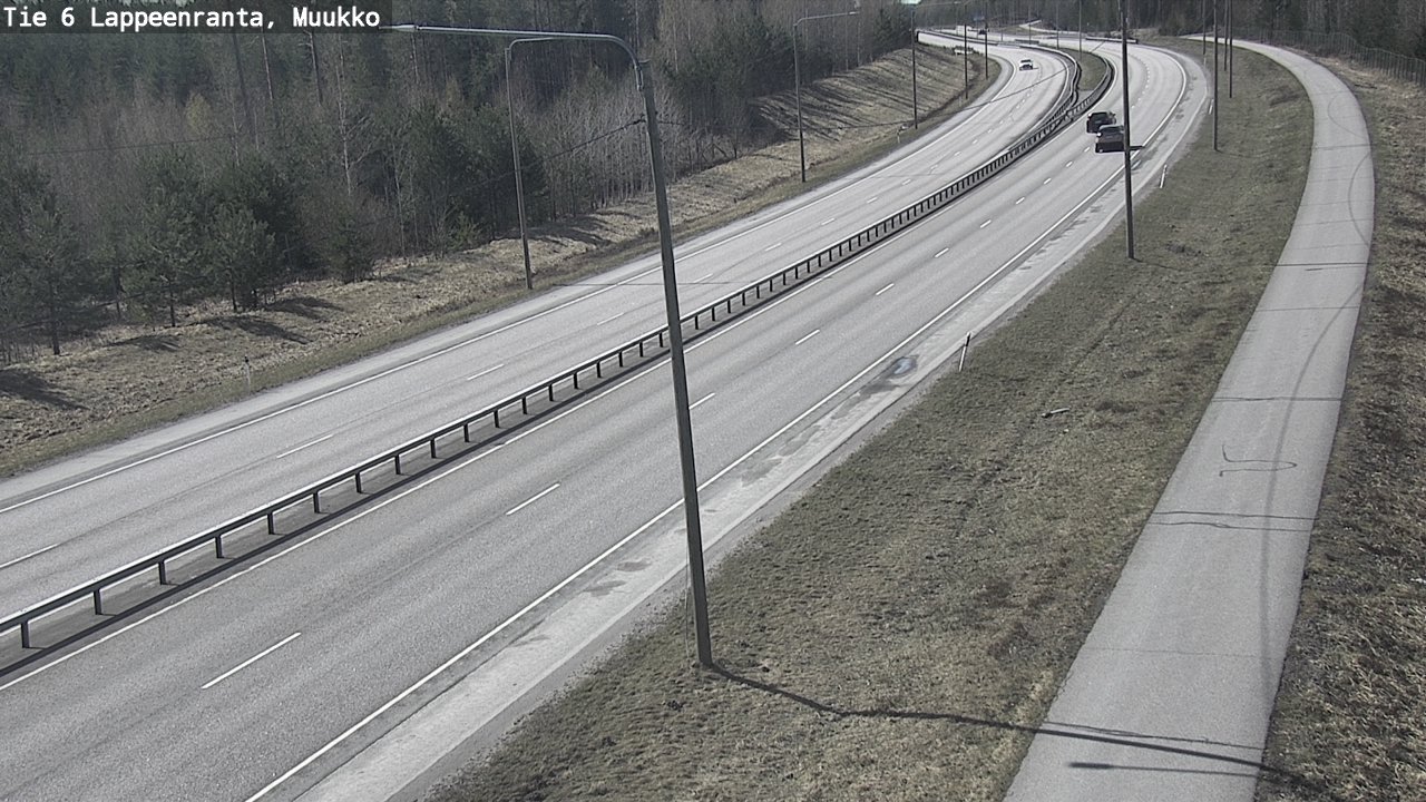 Weather Camera Image Väg 6 Villmanstrand, Muukko, Lappeenranta, Etelä-Karjala