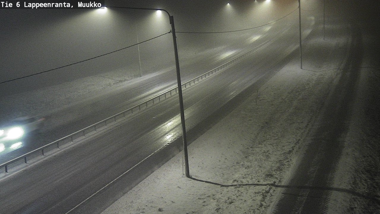Weather Camera Image Road 6 Lappeenranta, Muukko, Lappeenranta, Etelä-Karjala