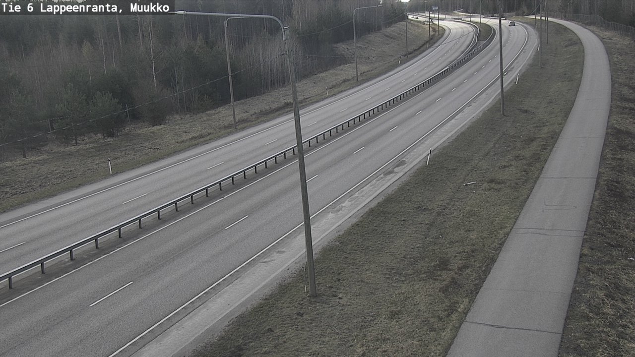 Weather Camera Image Väg 6 Villmanstrand, Muukko, Lappeenranta, Etelä-Karjala
