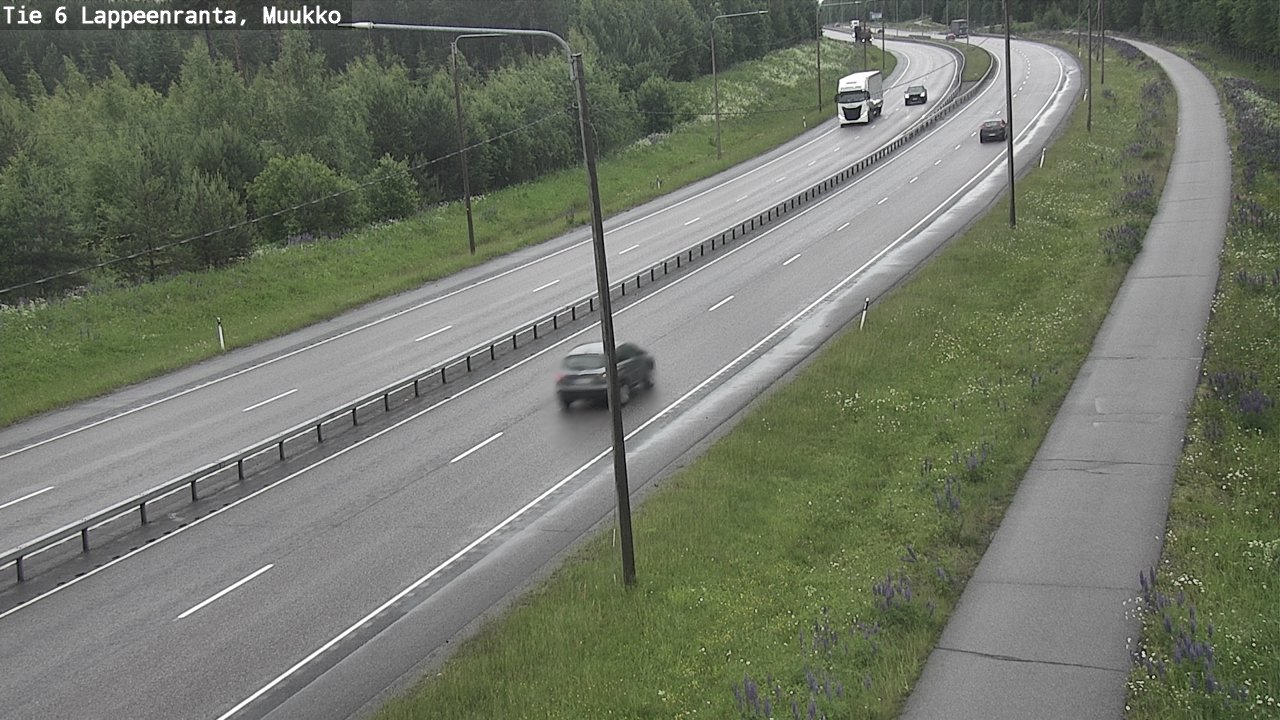 Weather Camera Image Väg 6 Villmanstrand, Muukko, Lappeenranta, Etelä-Karjala
