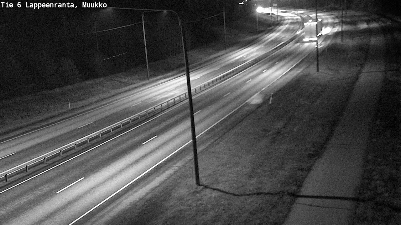 Weather Camera Image Road 6 Lappeenranta, Muukko, Lappeenranta, Etelä-Karjala