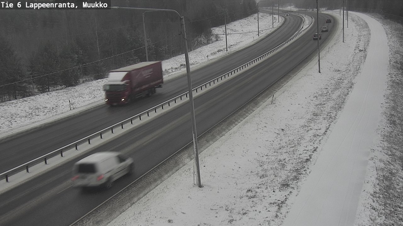Weather Camera Image Road 6 Lappeenranta, Muukko, Lappeenranta, Etelä-Karjala