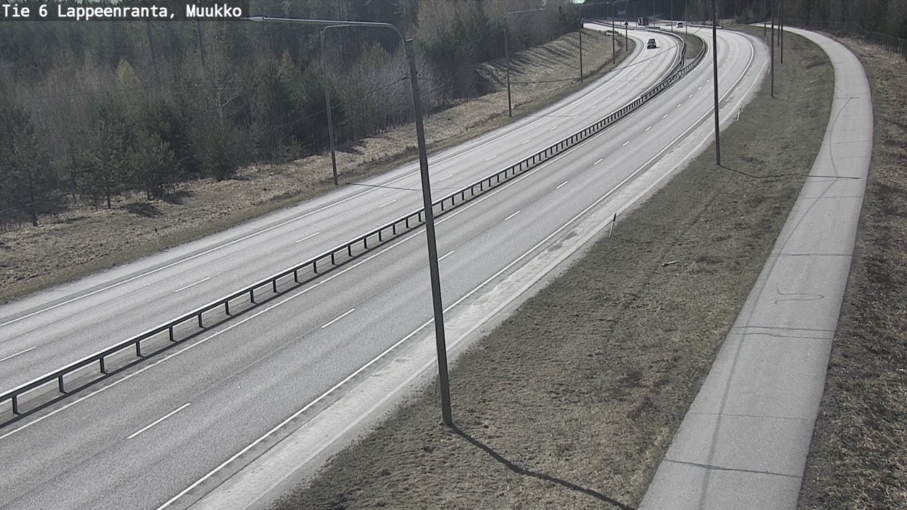 Weather Camera Image Väg 6 Villmanstrand, Muukko, Lappeenranta, Etelä-Karjala