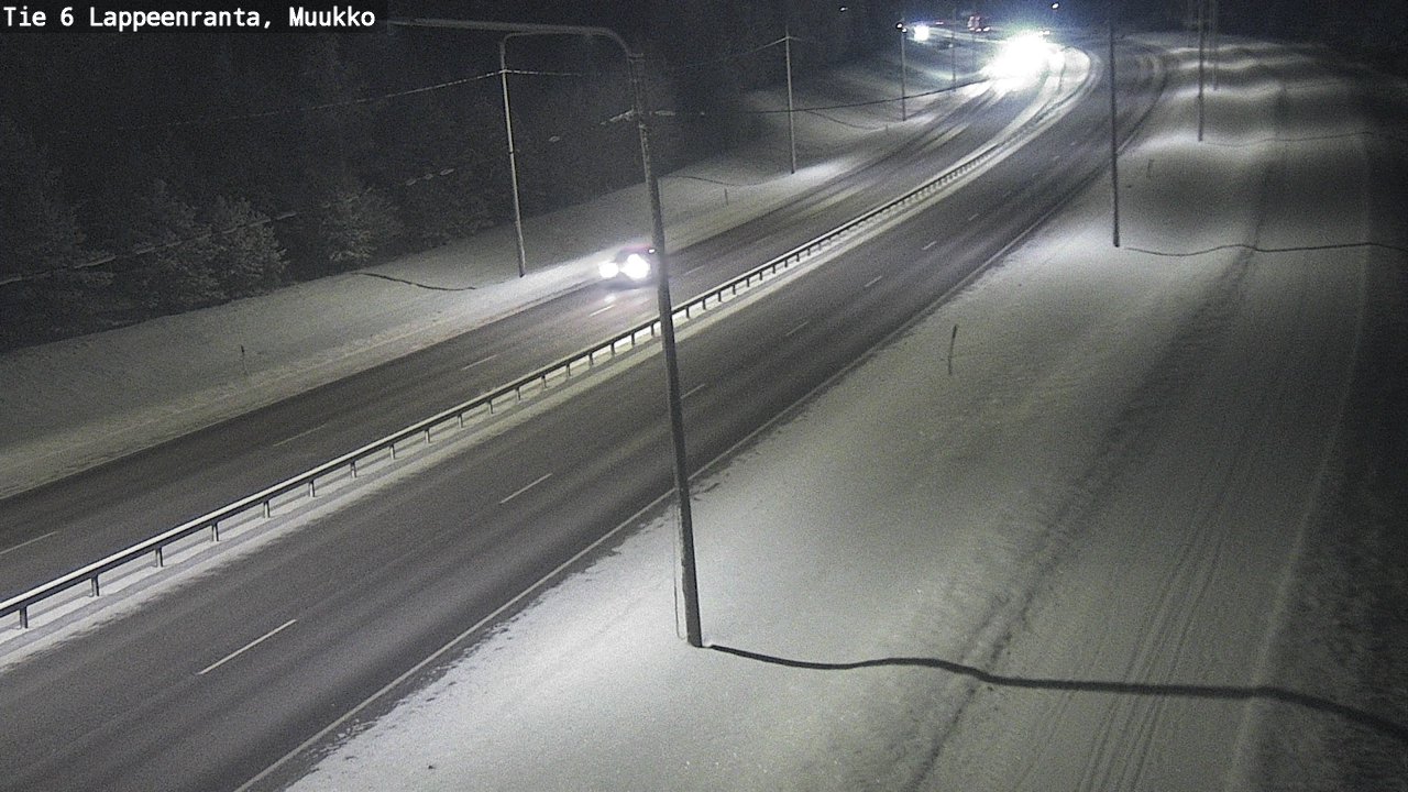 Weather Camera Image Road 6 Lappeenranta, Muukko, Lappeenranta, Etelä-Karjala