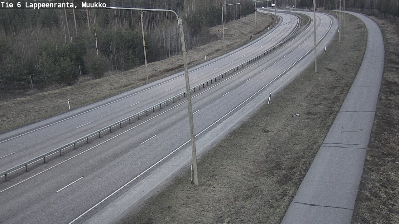 Weather Camera Image Road 6 Lappeenranta, Muukko, Lappeenranta, Etelä-Karjala