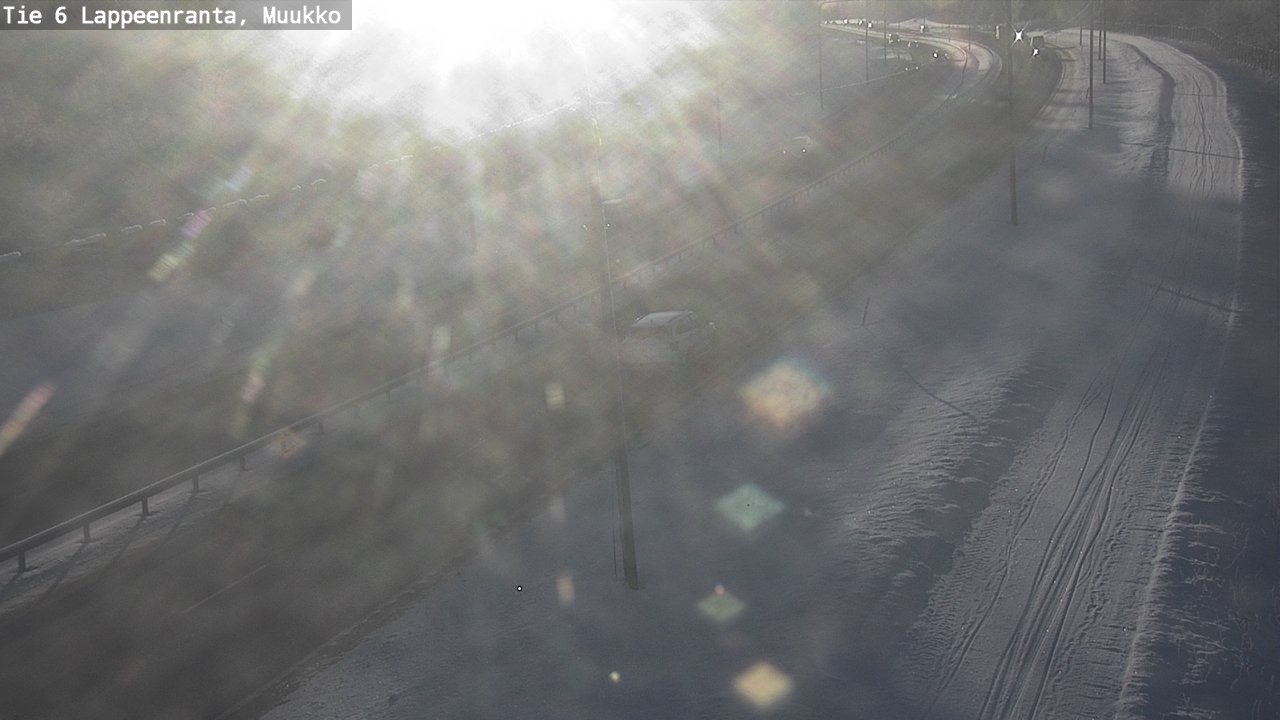Weather Camera Image Road 6 Lappeenranta, Muukko, Lappeenranta, Etelä-Karjala