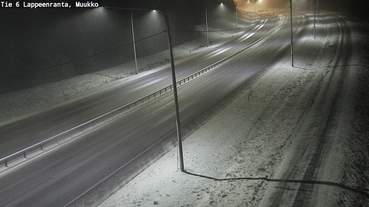 Weather Camera Image Road 6 Lappeenranta, Muukko, Lappeenranta, Etelä-Karjala