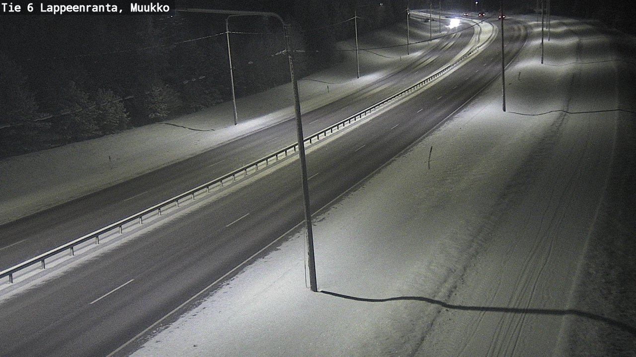 Weather Camera Image Road 6 Lappeenranta, Muukko, Lappeenranta, Etelä-Karjala