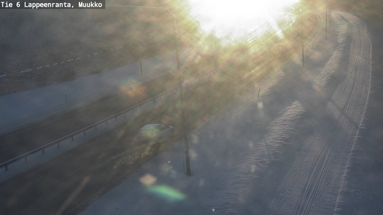 Weather Camera Image Väg 6 Villmanstrand, Muukko, Lappeenranta, Etelä-Karjala