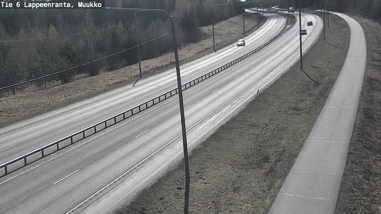Weather Camera Image Väg 6 Villmanstrand, Muukko, Lappeenranta, Etelä-Karjala