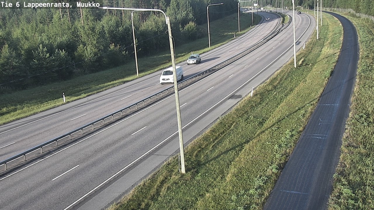 Weather Camera Image Road 6 Lappeenranta, Muukko, Lappeenranta, Etelä-Karjala