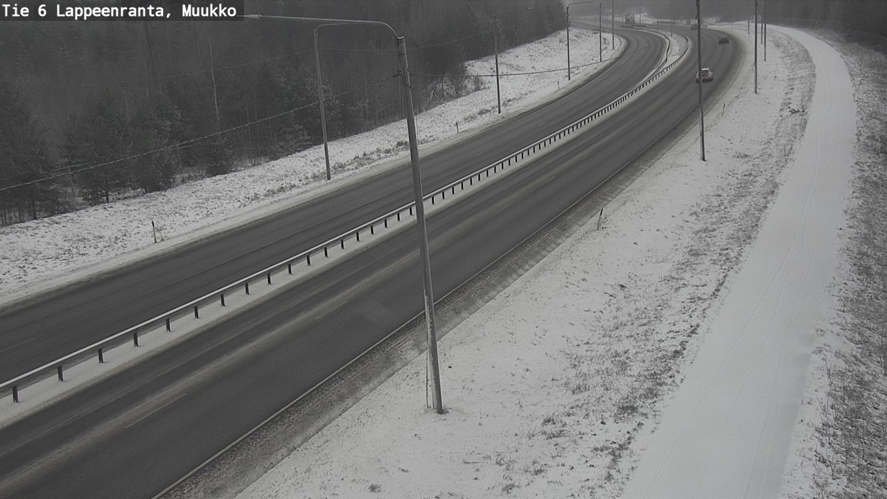 Weather Camera Image Road 6 Lappeenranta, Muukko, Lappeenranta, Etelä-Karjala