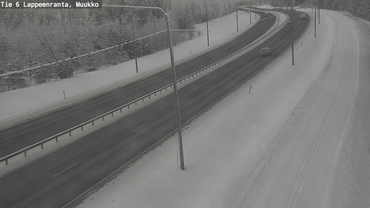 Weather Camera Image Road 6 Lappeenranta, Muukko, Lappeenranta, Etelä-Karjala