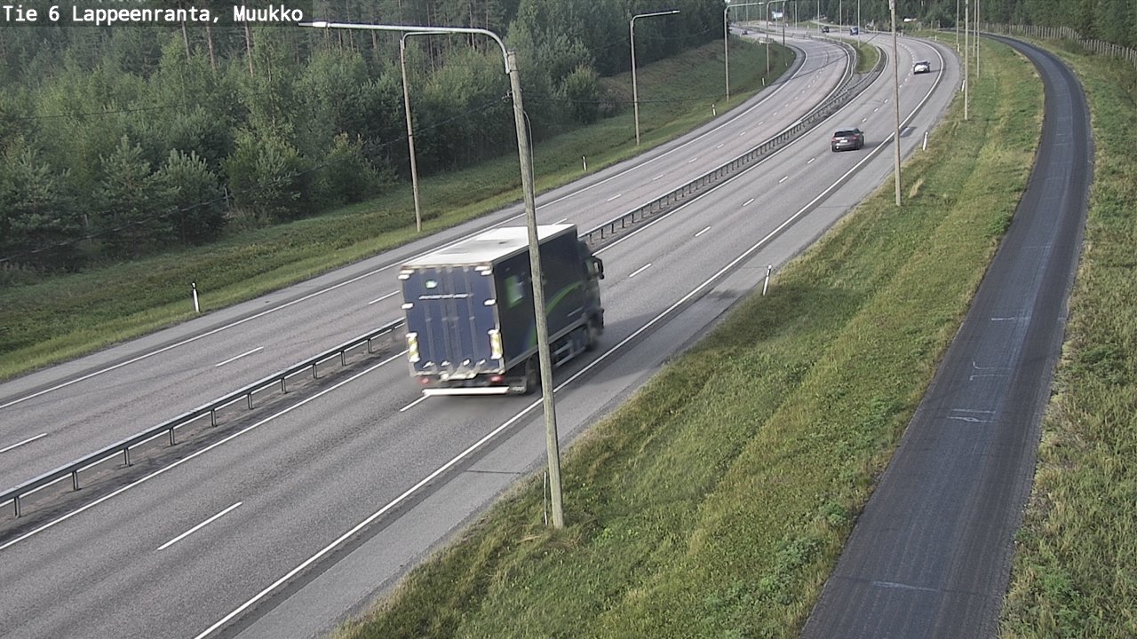 Weather Camera Image Road 6 Lappeenranta, Muukko, Lappeenranta, Etelä-Karjala
