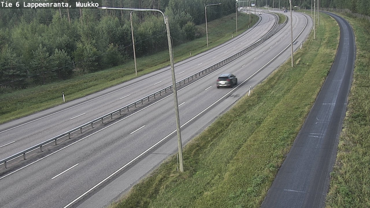 Weather Camera Image Road 6 Lappeenranta, Muukko, Lappeenranta, Etelä-Karjala