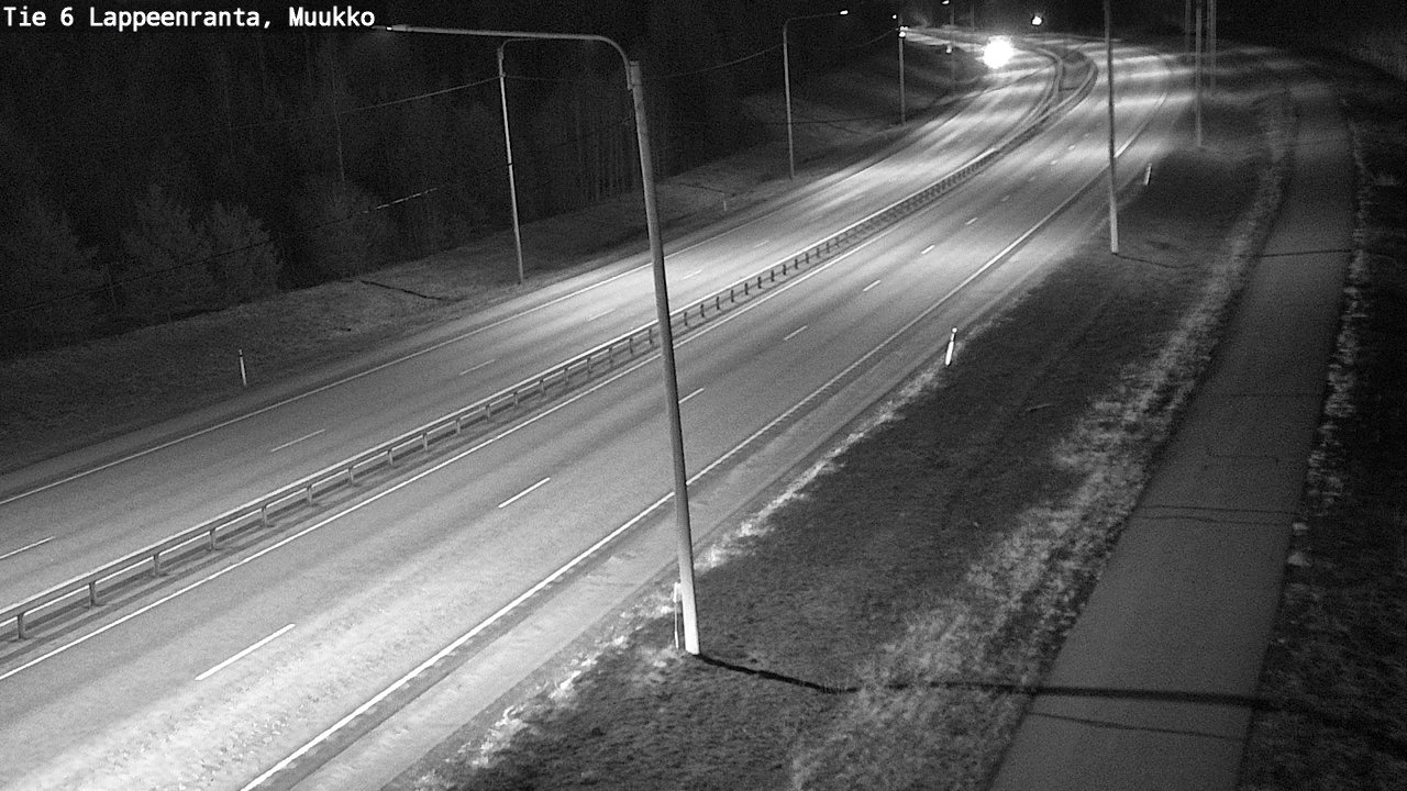 Weather Camera Image Väg 6 Villmanstrand, Muukko, Lappeenranta, Etelä-Karjala