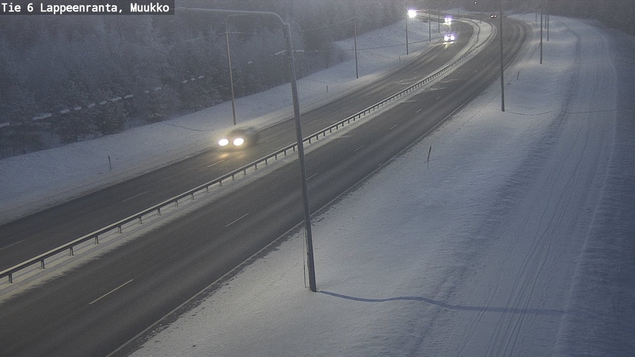 Weather Camera Image Road 6 Lappeenranta, Muukko, Lappeenranta, Etelä-Karjala