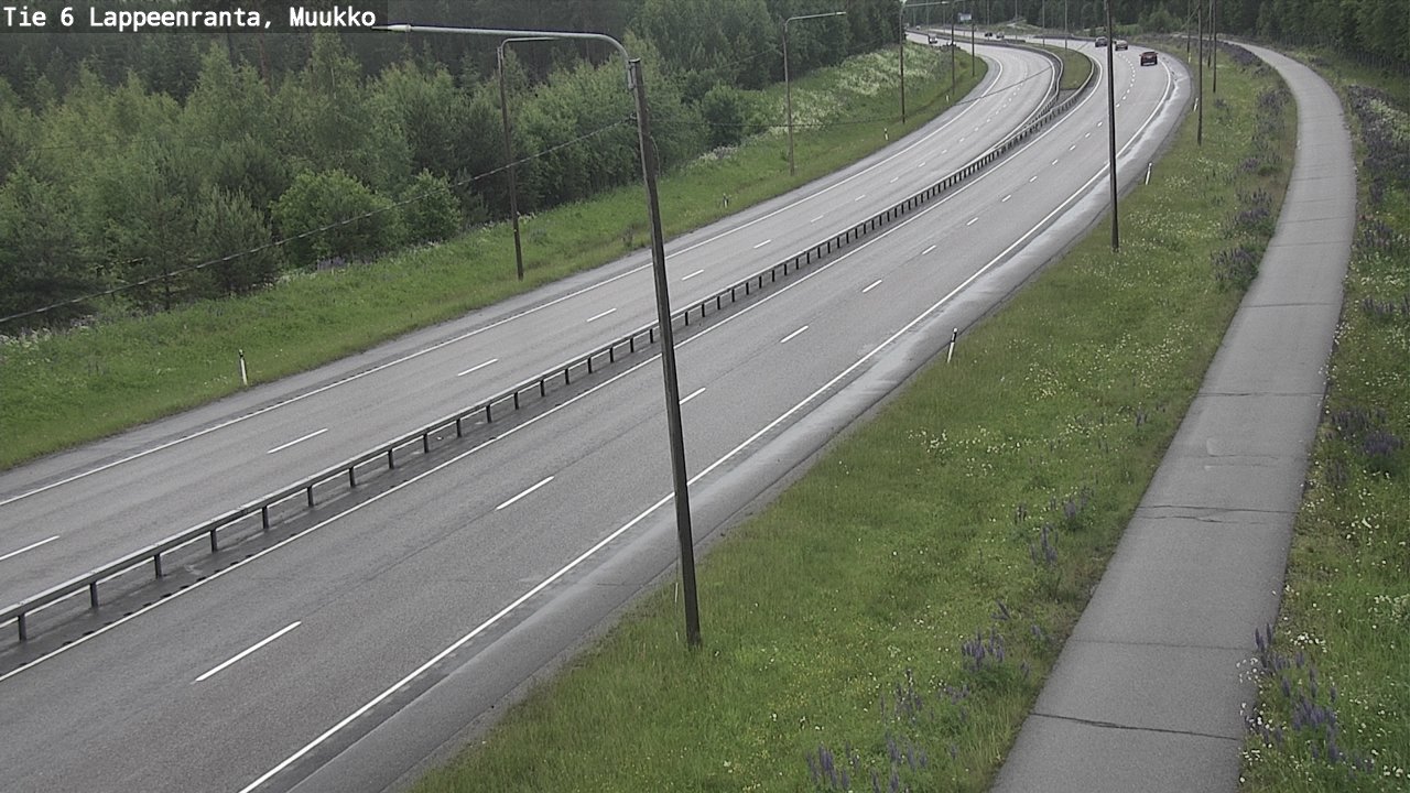 Weather Camera Image Väg 6 Villmanstrand, Muukko, Lappeenranta, Etelä-Karjala