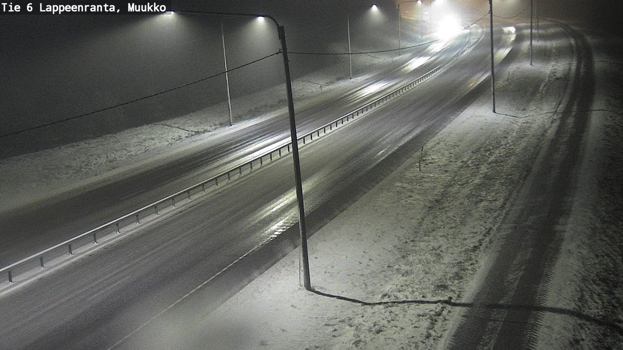 Weather Camera Image Road 6 Lappeenranta, Muukko, Lappeenranta, Etelä-Karjala