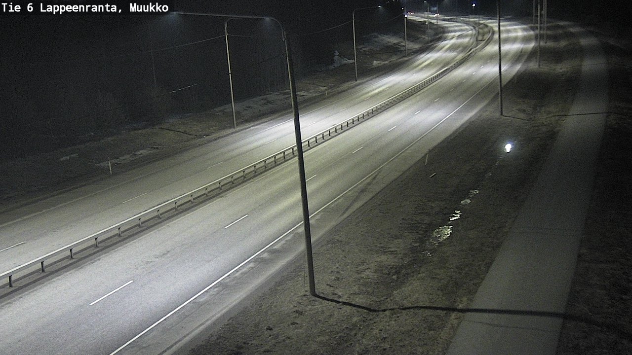 Weather Camera Image Road 6 Lappeenranta, Muukko, Lappeenranta, Etelä-Karjala