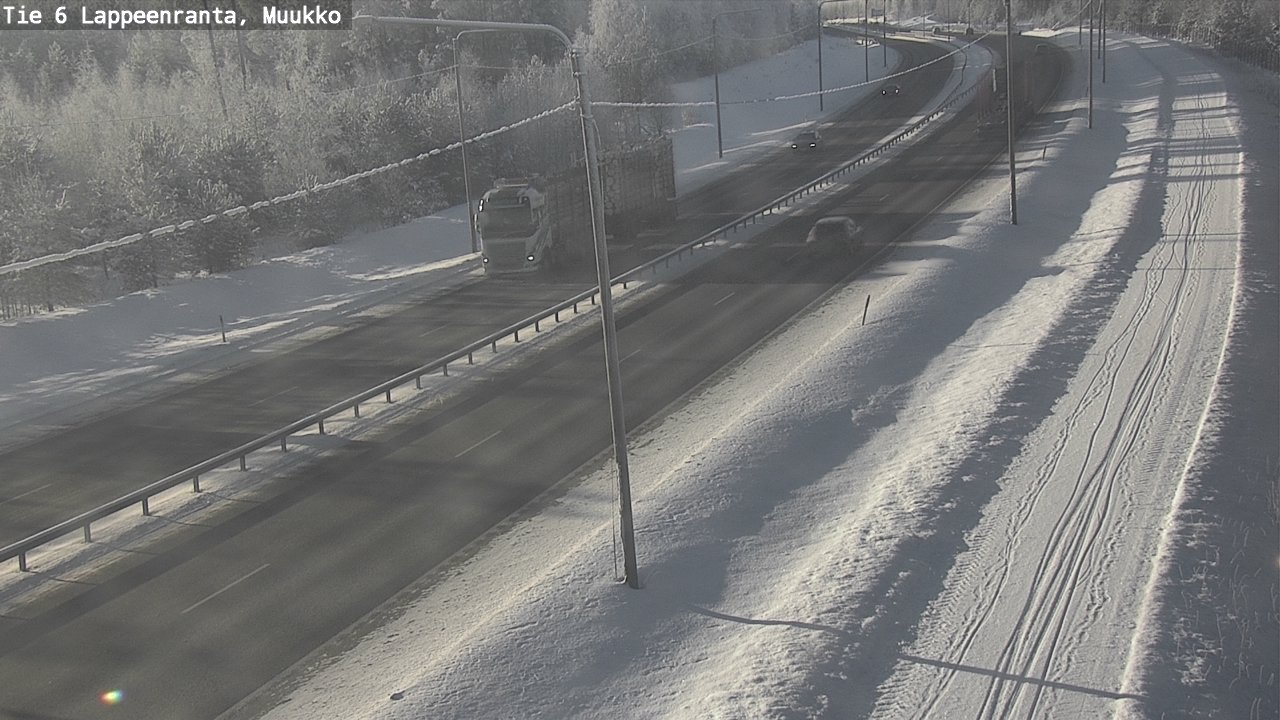 Weather Camera Image Road 6 Lappeenranta, Muukko, Lappeenranta, Etelä-Karjala