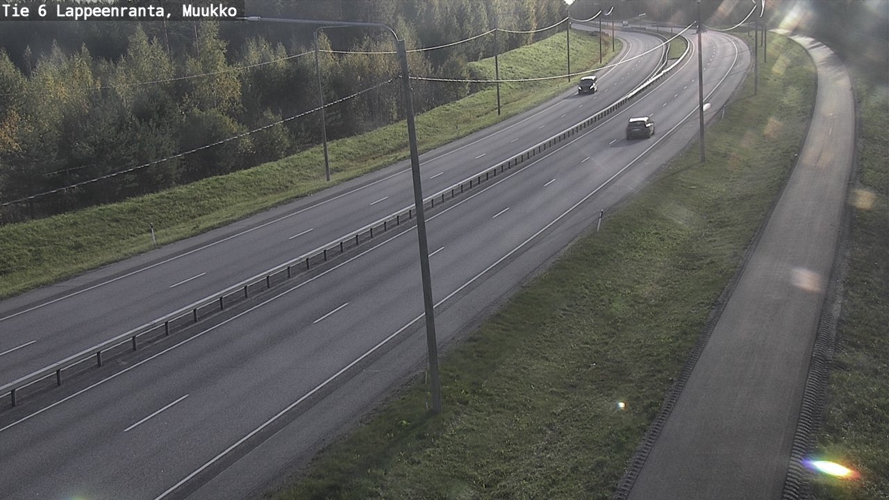 Weather Camera Image Road 6 Lappeenranta, Muukko, Lappeenranta, Etelä-Karjala