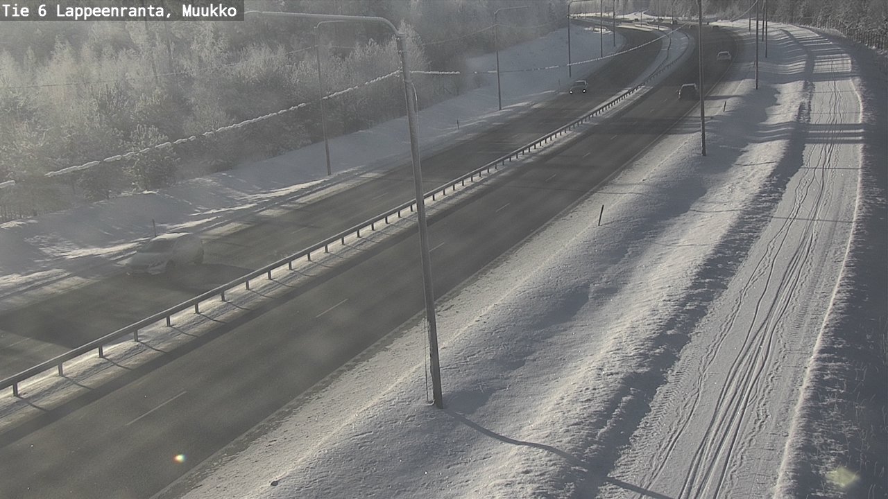 Weather Camera Image Road 6 Lappeenranta, Muukko, Lappeenranta, Etelä-Karjala