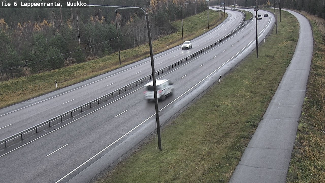 Weather Camera Image Road 6 Lappeenranta, Muukko, Lappeenranta, Etelä-Karjala