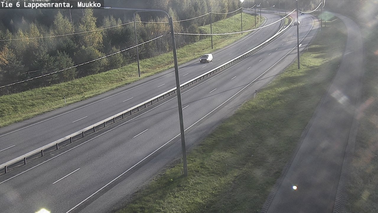 Weather Camera Image Road 6 Lappeenranta, Muukko, Lappeenranta, Etelä-Karjala