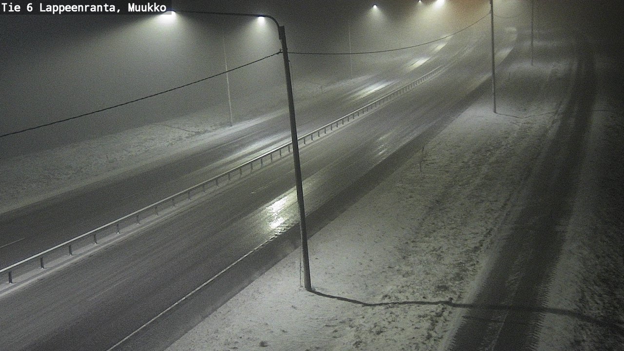 Weather Camera Image Road 6 Lappeenranta, Muukko, Lappeenranta, Etelä-Karjala