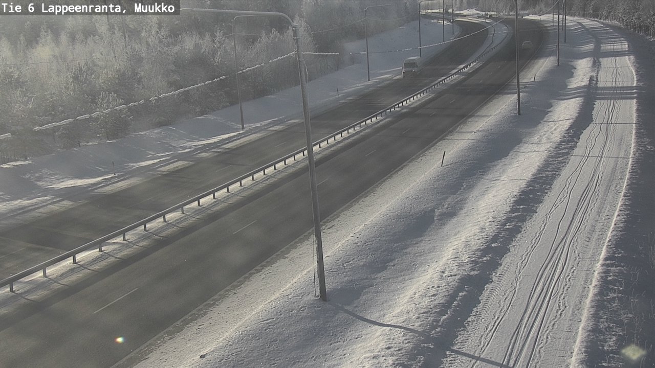 Weather Camera Image Road 6 Lappeenranta, Muukko, Lappeenranta, Etelä-Karjala