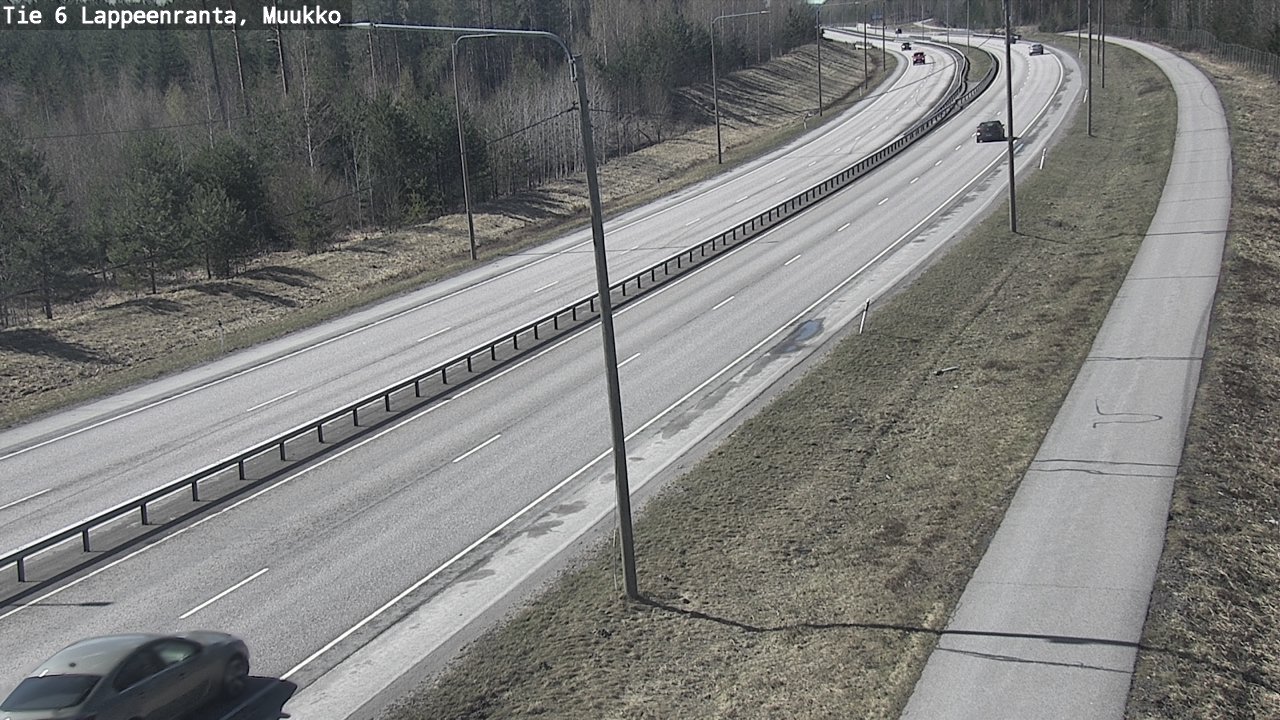 Weather Camera Image Väg 6 Villmanstrand, Muukko, Lappeenranta, Etelä-Karjala
