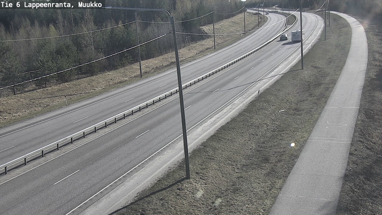 Weather Camera Image Väg 6 Villmanstrand, Muukko, Lappeenranta, Etelä-Karjala