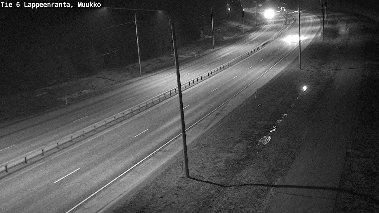 Weather Camera Image Road 6 Lappeenranta, Muukko, Lappeenranta, Etelä-Karjala