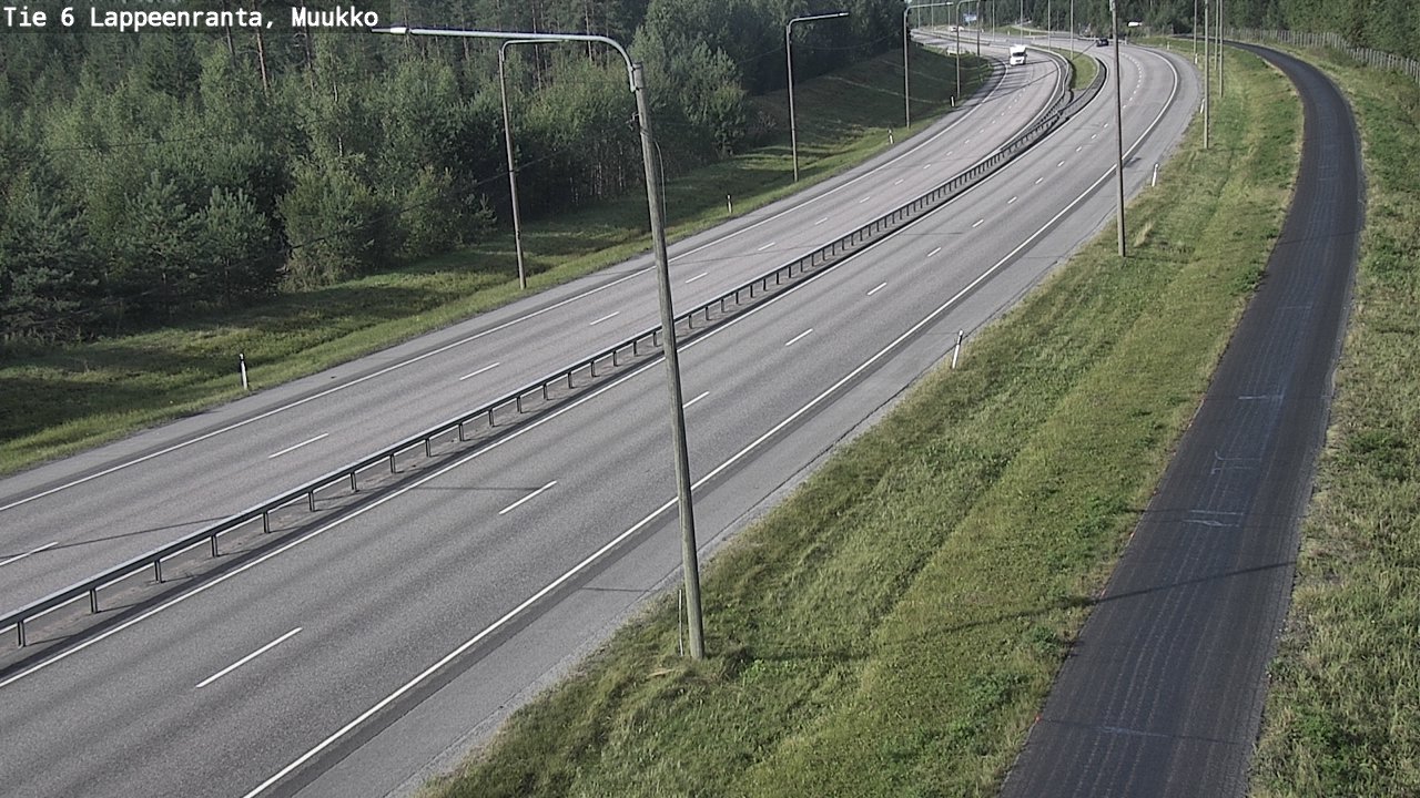 Weather Camera Image Road 6 Lappeenranta, Muukko, Lappeenranta, Etelä-Karjala