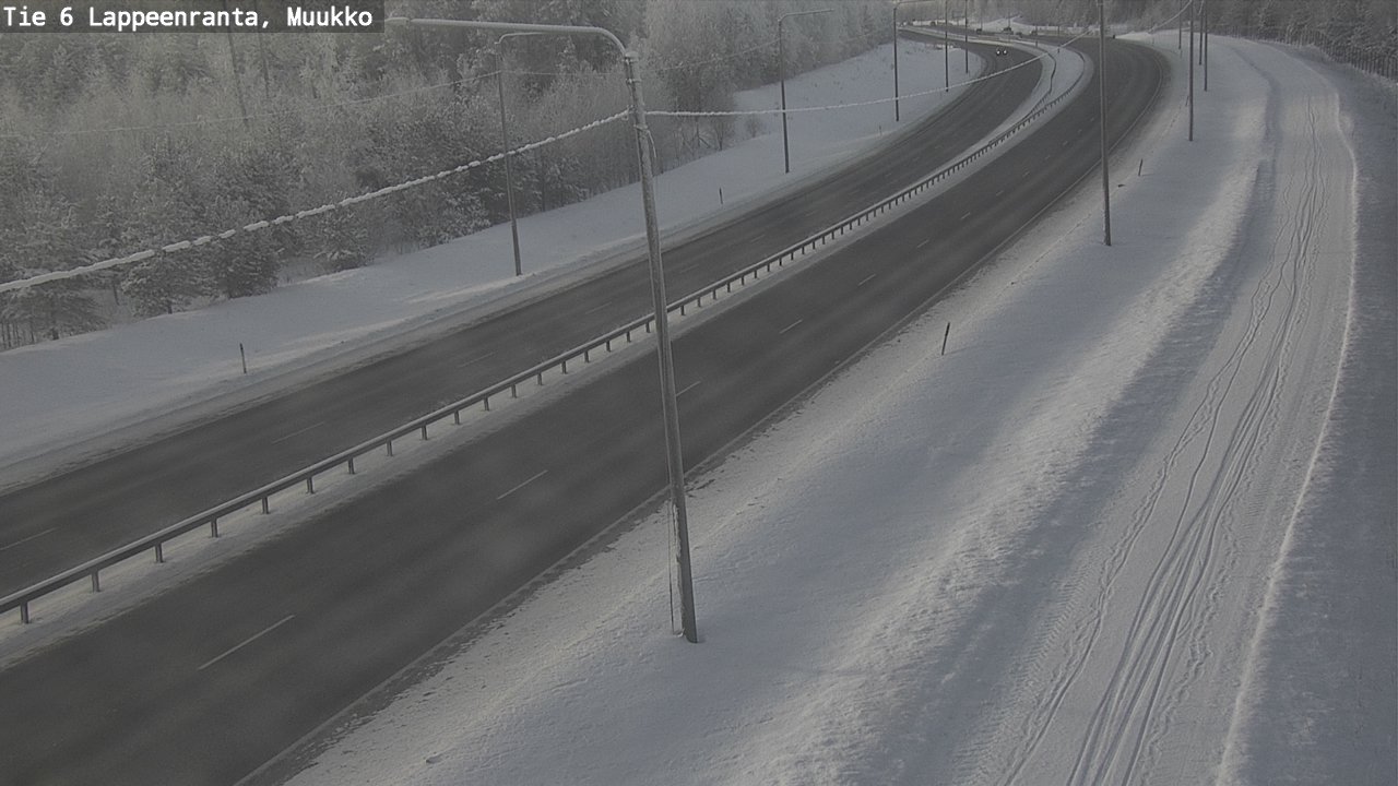 Weather Camera Image Road 6 Lappeenranta, Muukko, Lappeenranta, Etelä-Karjala