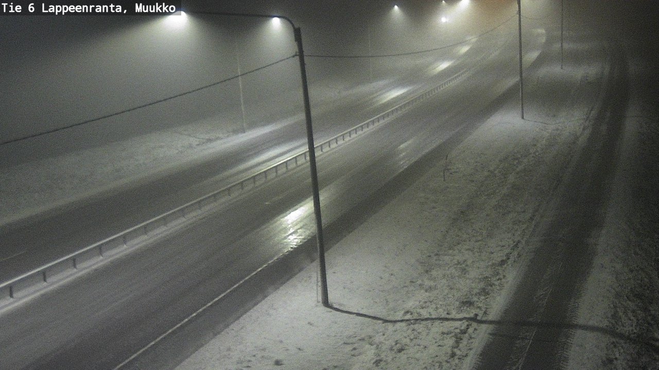 Weather Camera Image Road 6 Lappeenranta, Muukko, Lappeenranta, Etelä-Karjala
