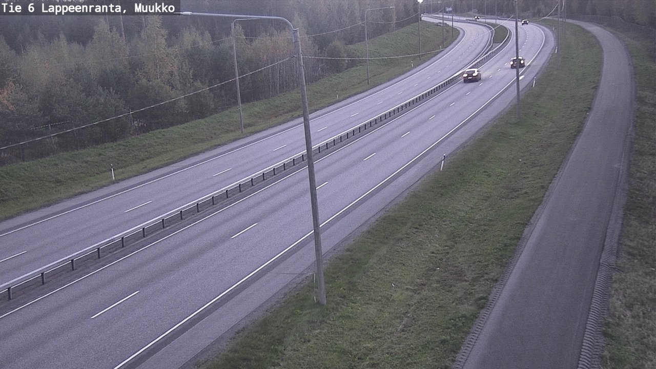 Weather Camera Image Road 6 Lappeenranta, Muukko, Lappeenranta, Etelä-Karjala