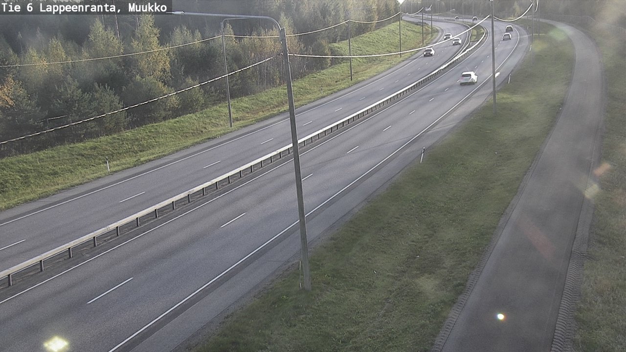 Weather Camera Image Road 6 Lappeenranta, Muukko, Lappeenranta, Etelä-Karjala