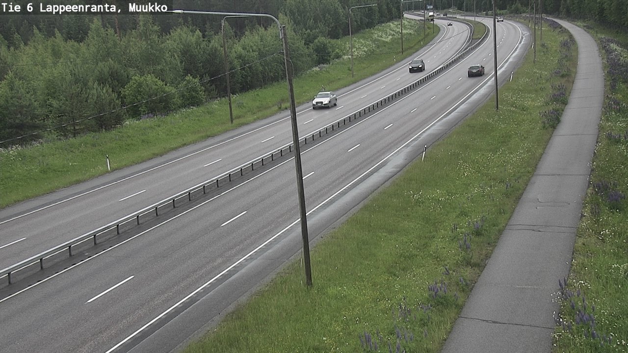 Weather Camera Image Väg 6 Villmanstrand, Muukko, Lappeenranta, Etelä-Karjala
