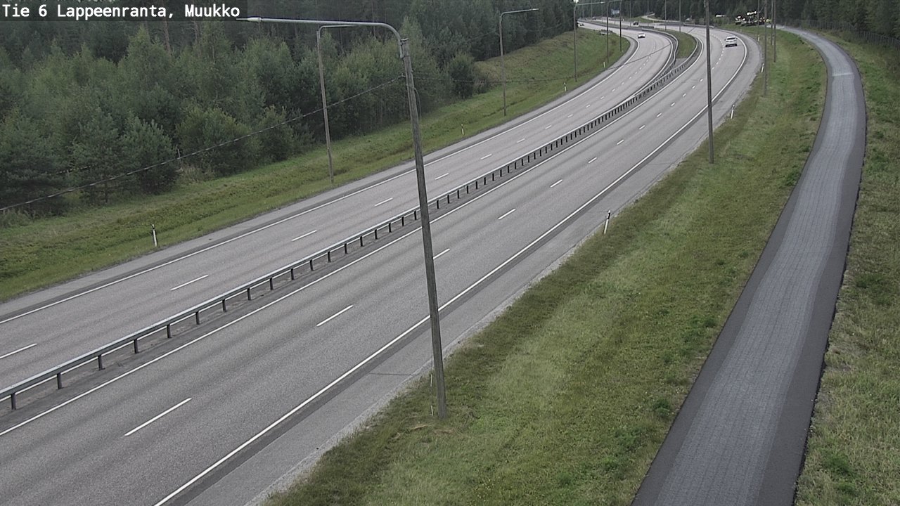Weather Camera Image Road 6 Lappeenranta, Muukko, Lappeenranta, Etelä-Karjala
