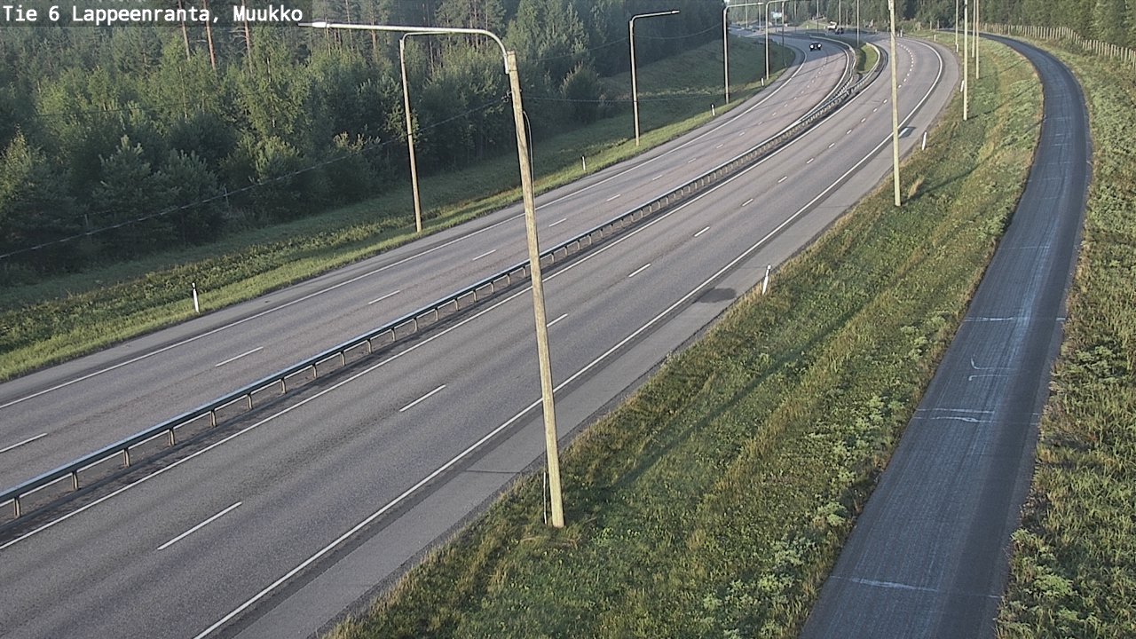 Weather Camera Image Road 6 Lappeenranta, Muukko, Lappeenranta, Etelä-Karjala